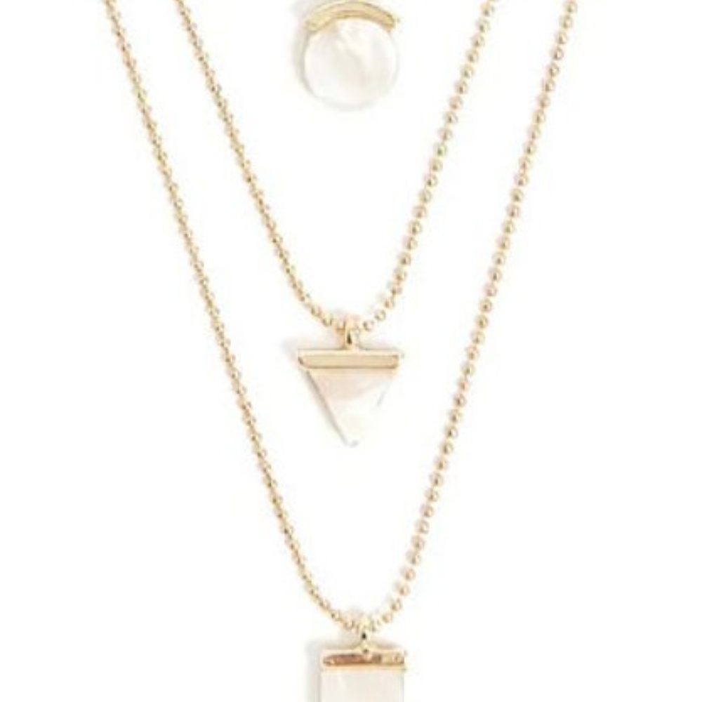 Golden & Ivory Layered Necklace